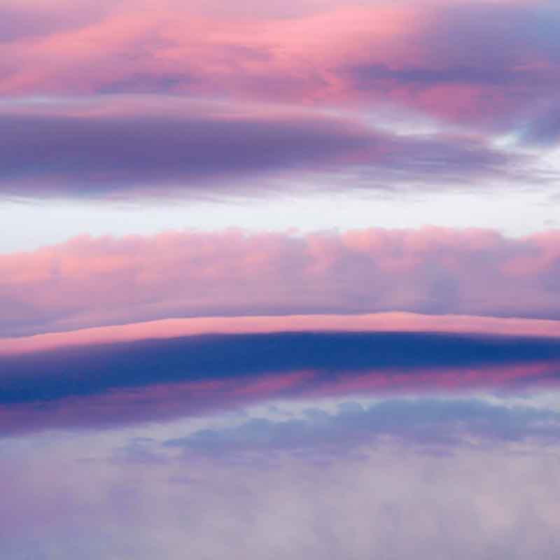 Pink Purple Orange Red Clouds Canvas Print Collection