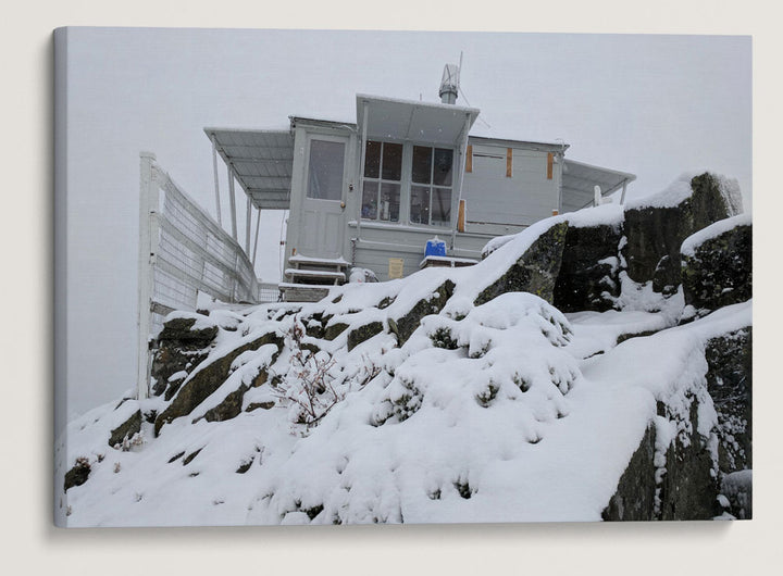 Early Winter Snow, Carpenter Mountain Fire Lookout, HJ Andrews Forest, Oregon, USA