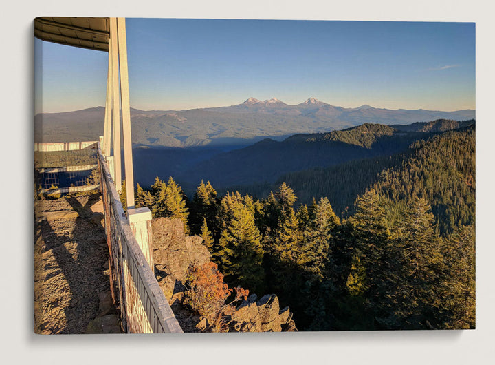 Three Sisters Wilderness From Carpenter Mountain Fire Lookout, Willamette National Forest, Oregon, USA