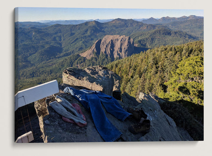 Wolf Rock From Carpenter Mountain Fire Lookout, Willamette National Forest, Oregon, USA