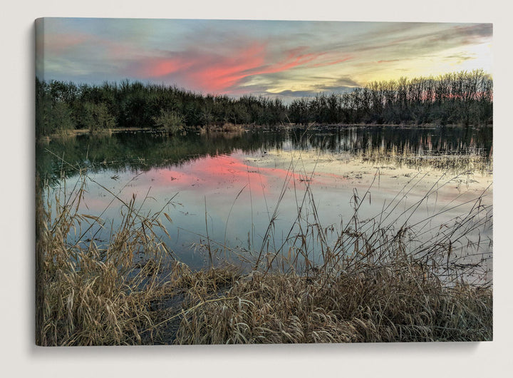 Sunset at William L. Finley National Wildlife Refuge, Oregon, USA