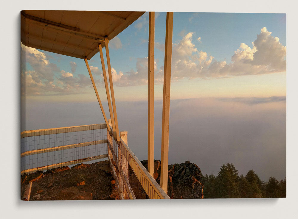 Marine Layer Over HJ Andrews Forest From Carpenter Mountain Fire Lookout, Oregon