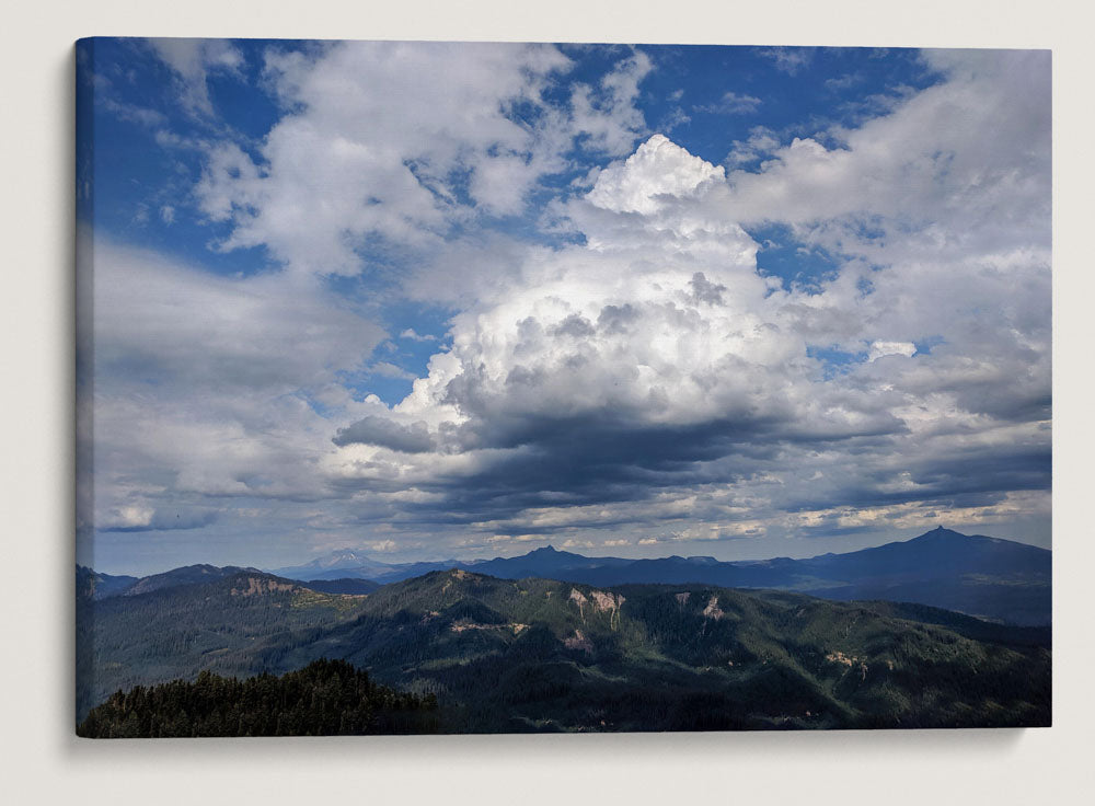 Cumulus Clouds Over Willamette National Forest, Oregon, USA