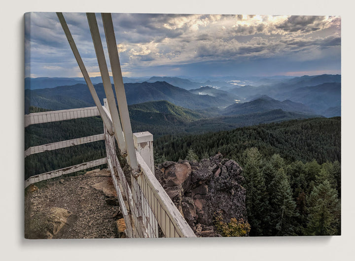 HJ Andrews Forest and Lookout Creek Drainage From Carpenter Mountain Fire Lookout, Oregon