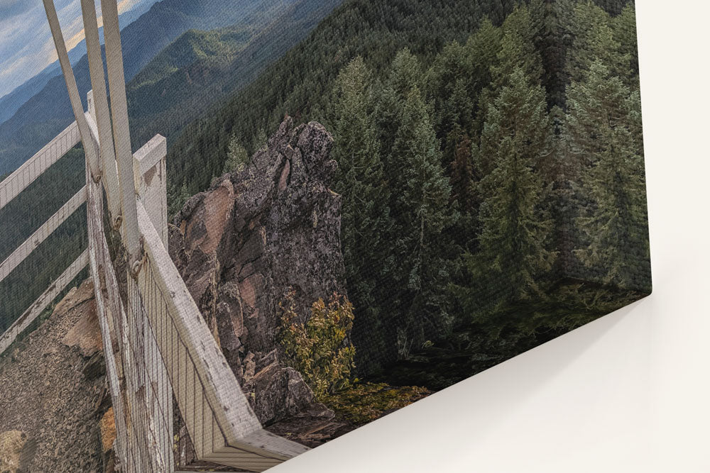 HJ Andrews Forest and Lookout Creek Drainage From Carpenter Mountain Fire Lookout, Oregon