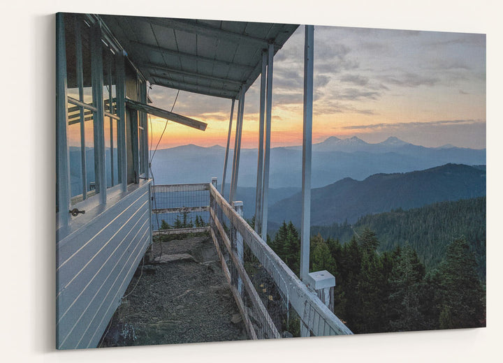 Three Sisters Wilderness From Carpenter Mountain Fire Lookout, Willamette National Forest, Oregon, USA