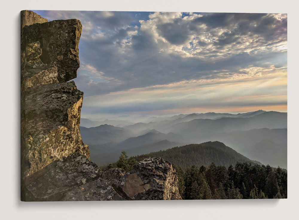 Blue River Drainage From Carpenter Mountain Fire Lookout, HJ Andrews Forest, Oregon, USA