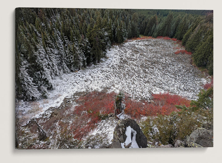 Talus Slope, From Carpenter Mountain Fire Lookout, HJ Andrews Forest, Oregon, USA