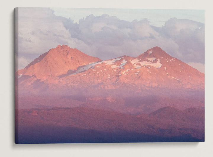 North Sister and Middle Sister at Sunset, Three Sisters Wilderness, Oregon