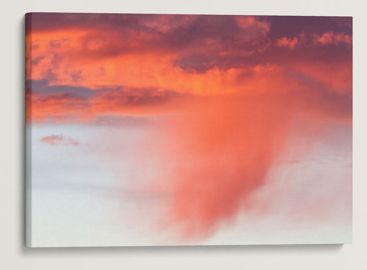 Virga at Sunset Over Cascades Mountains, Willamette National Forest, Oregon, USA