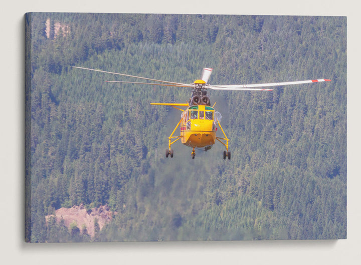 Fire Helicopter Flyby From Carpenter Mountain Fire Lookout, Willamette National Forest, Oregon