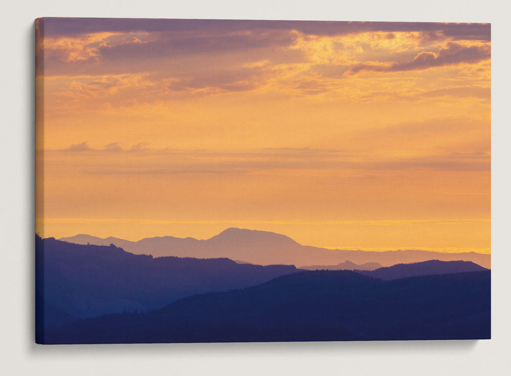 Marys Peak At Sunset, Siuslaw National Forest, Oregon