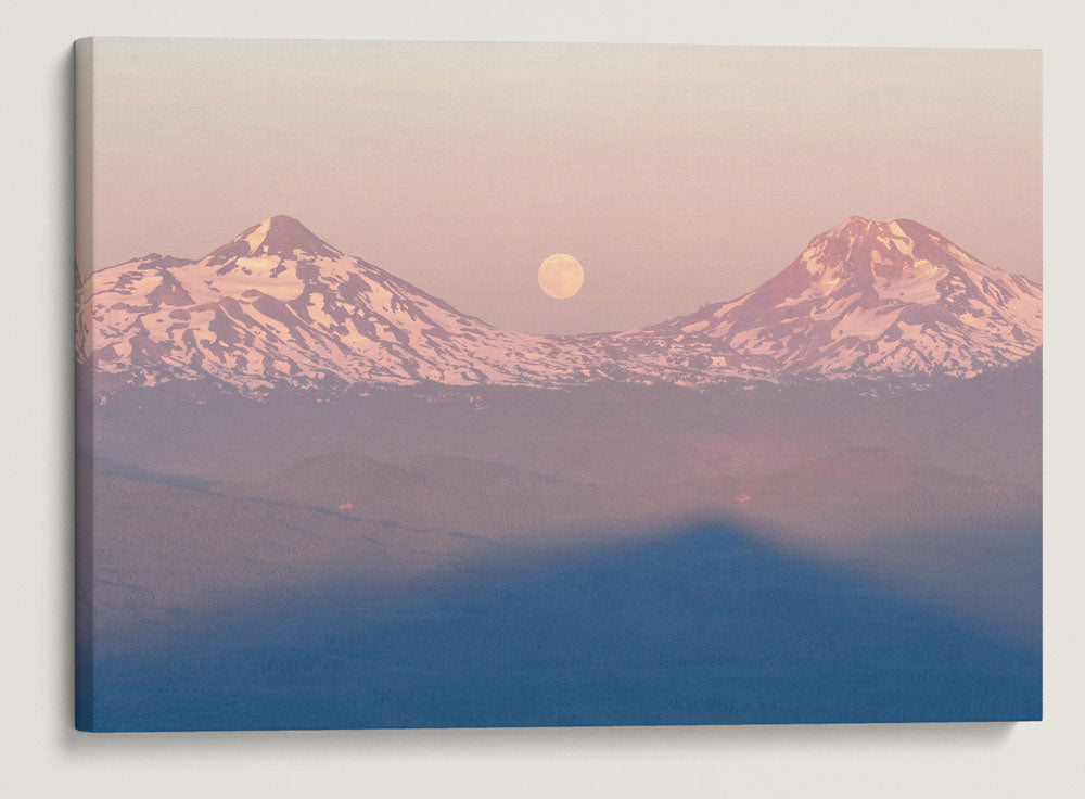 Moonrise and Carpenter Mountain Shadow, Three Sisters Wilderness, Oregon