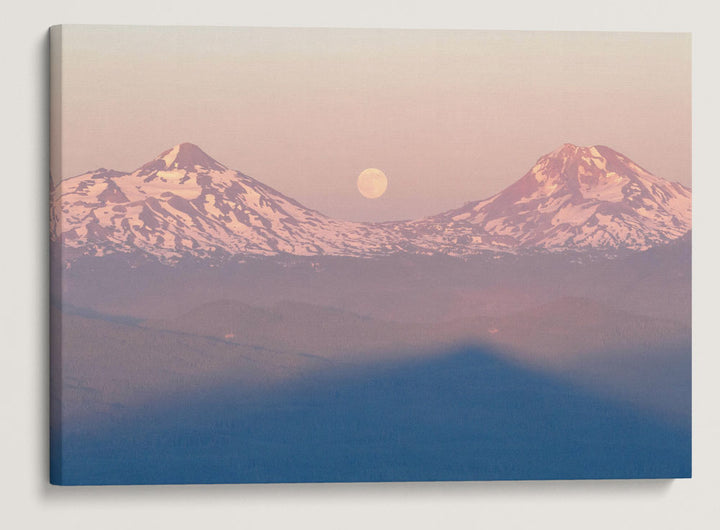 Moonrise and Carpenter Mountain Shadow, Three Sisters Wilderness, Oregon