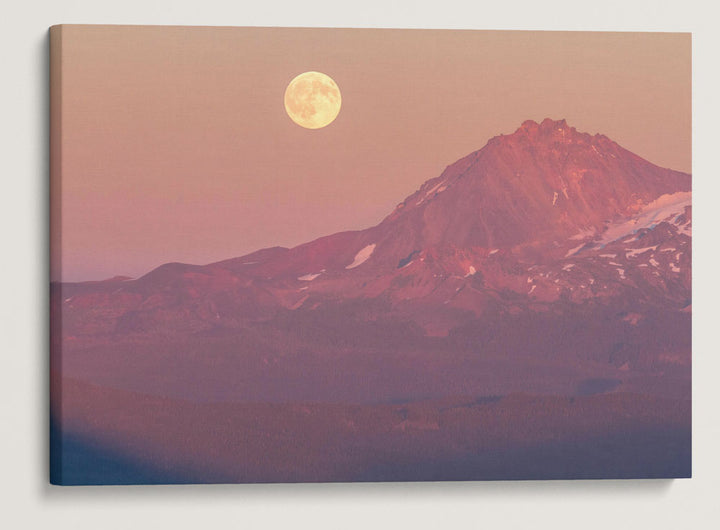 Moonrise Over North Sister, Three Sisters Wilderness, Oregon