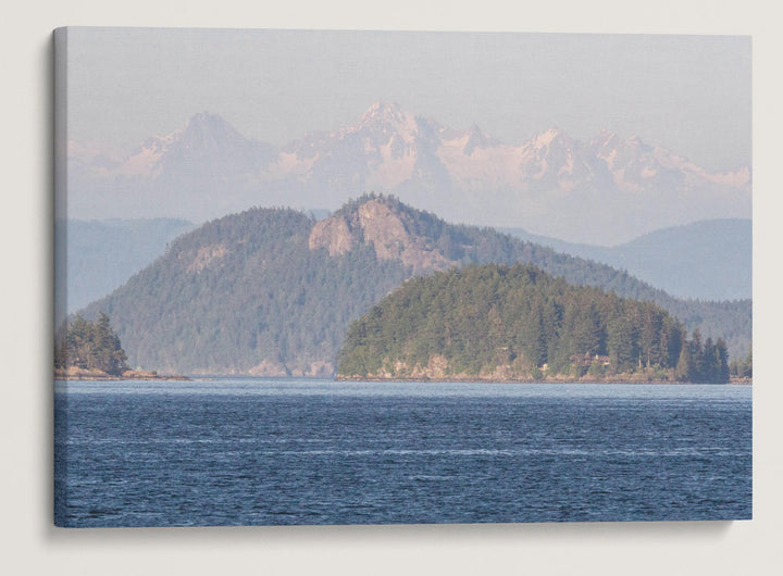 Twin Sisters Range From San Juan Islands, Mount Baker Wilderness, Washington