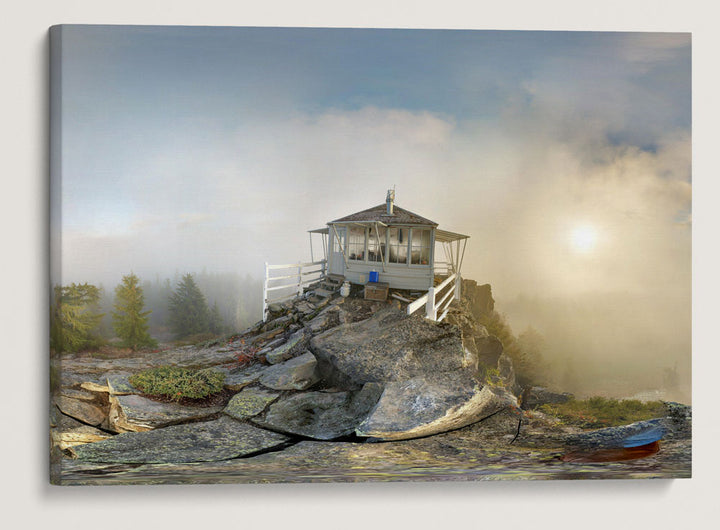 Carpenter Mountain Fire Lookout Panorama, HJ Andrews Forest, Oregon, USA