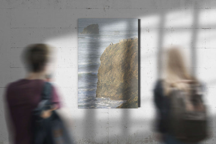 Sea Cliff and Visitors, Luffenholtz Beach, California