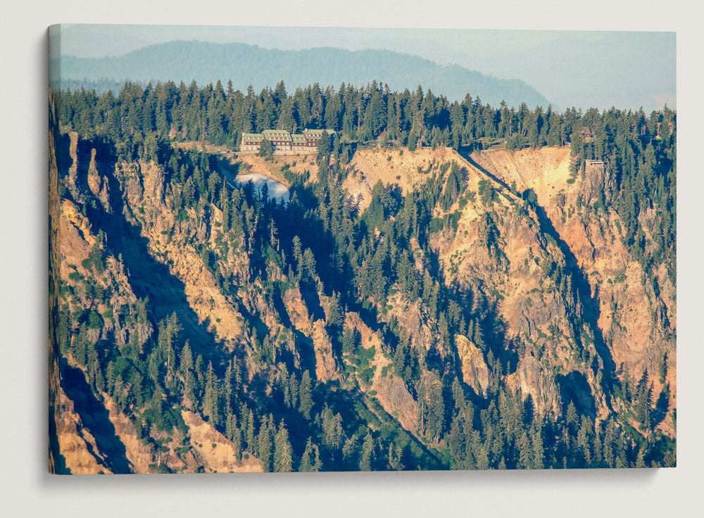 Crater Lake Lodge and Inner Caldera Rim, Crater Lake National Park, Oregon, USA