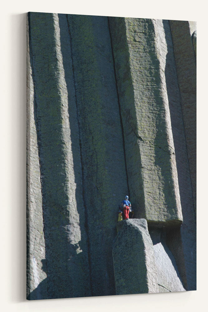 Devils Tower Rock Climber, Devils Tower National Monument, Wyoming