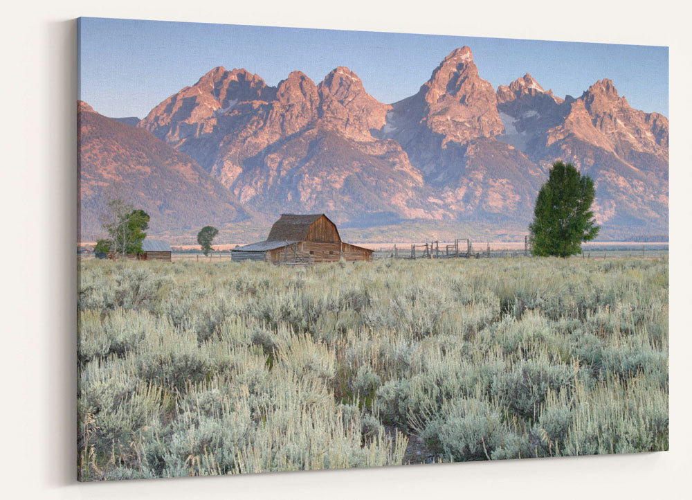 Historic Moulton Barn and Teton Mountains, Grand Teton National Park, Wyoming