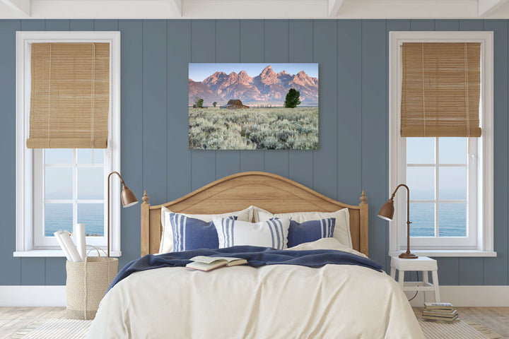 Historic Moulton Barn and Teton Mountains, Grand Teton National Park, Wyoming