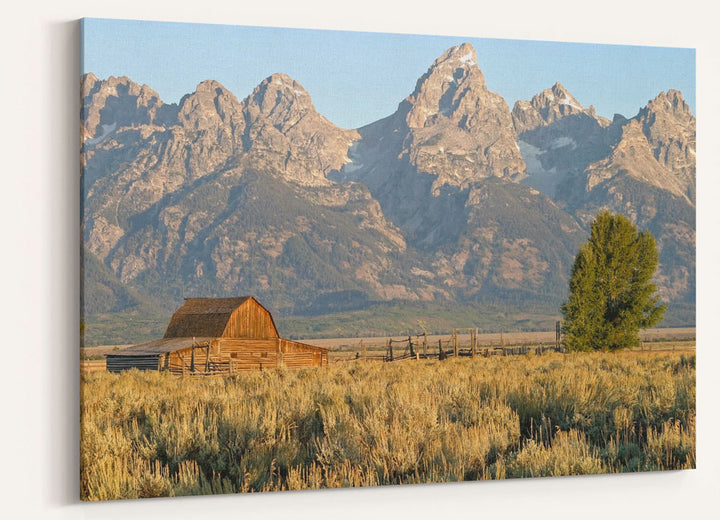 Historic Moulton Barn and Teton Mountains, Grand Teton National Park, Wyoming