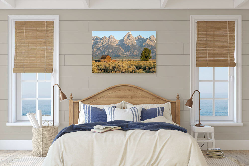 Historic Moulton Barn and Teton Mountains, Grand Teton National Park, Wyoming