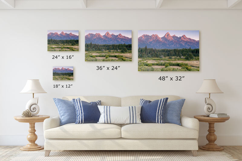 Grand Tetons and Snake River, Blacktail Ponds Overlook, Grand Teton National Park, Wyoming, USA