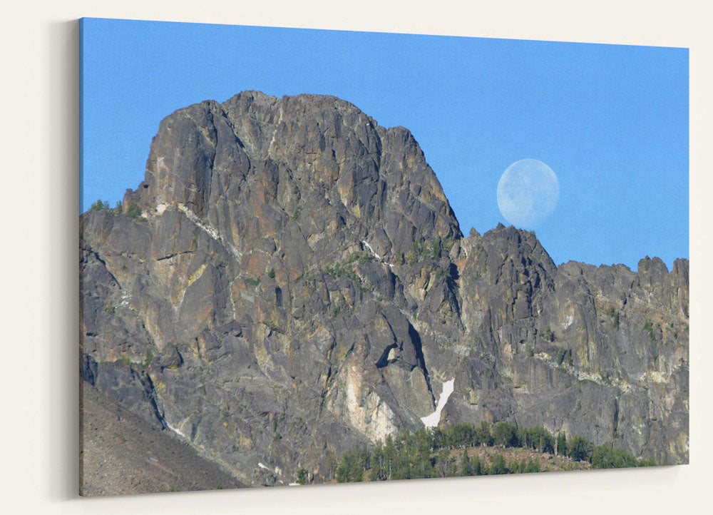 Moonrise over Seven Devils Mountains, Idaho