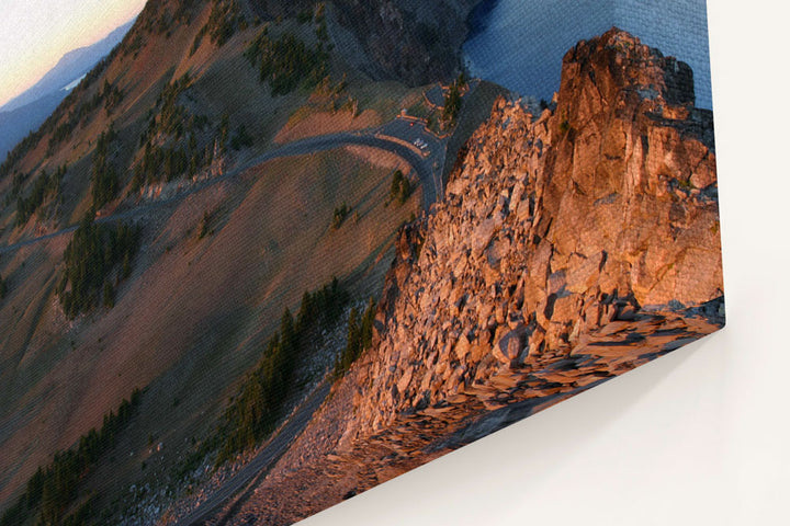 Hillman Peak and West Rim road, Crater Lake National Park, Oregon