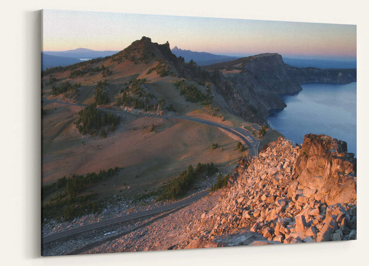 Hillman Peak and West Rim road, Crater Lake National Park, Oregon