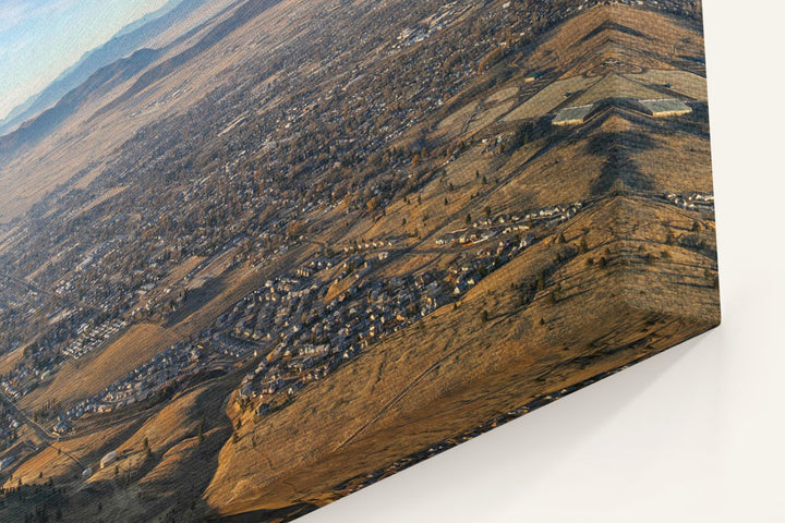 Klamath Falls Cityscape and Mount Shasta, Hogback Mountain, Oregon