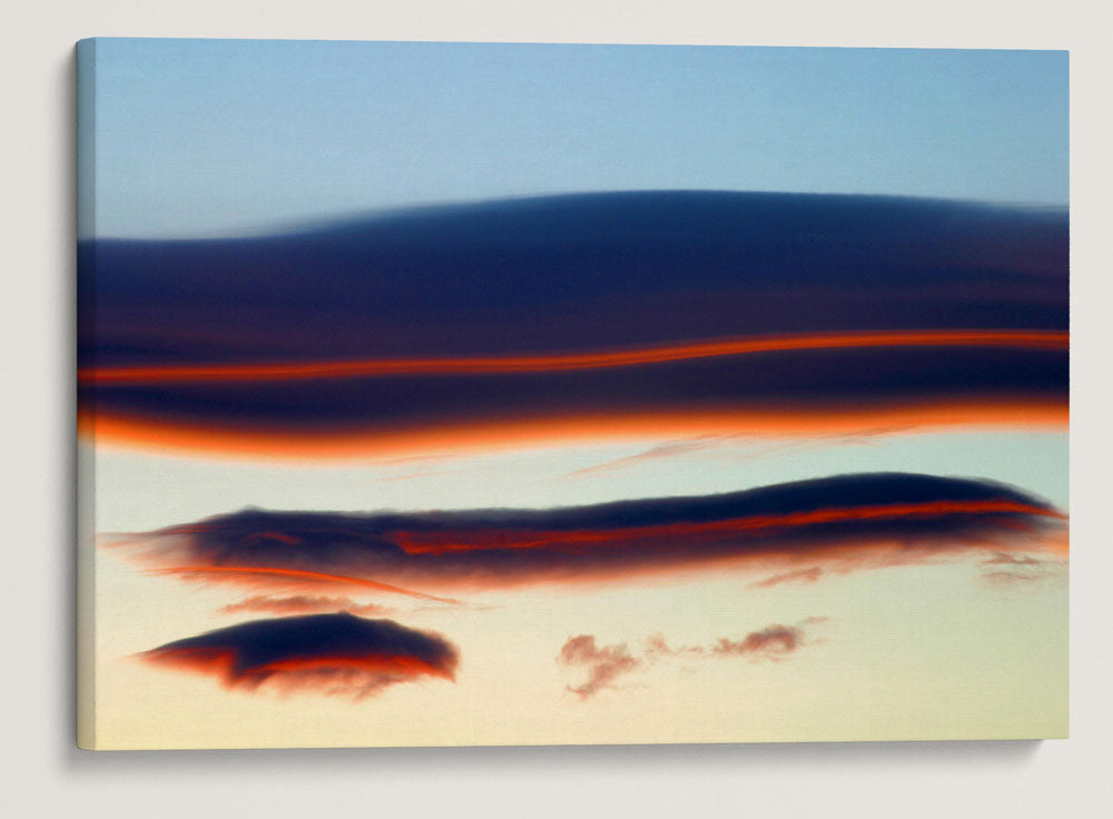 Sunset-Colored Lenticular Clouds, Klamath Falls, Oregon, USA