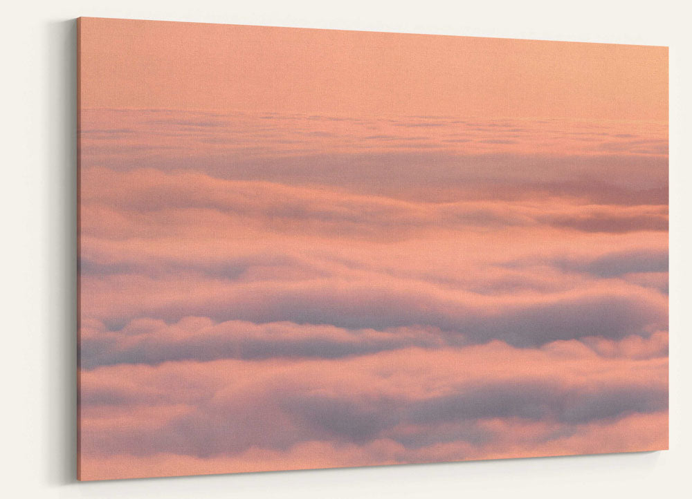 Marine layer, cloud inversion at Sunset, Carpenter Mountain, Oregon