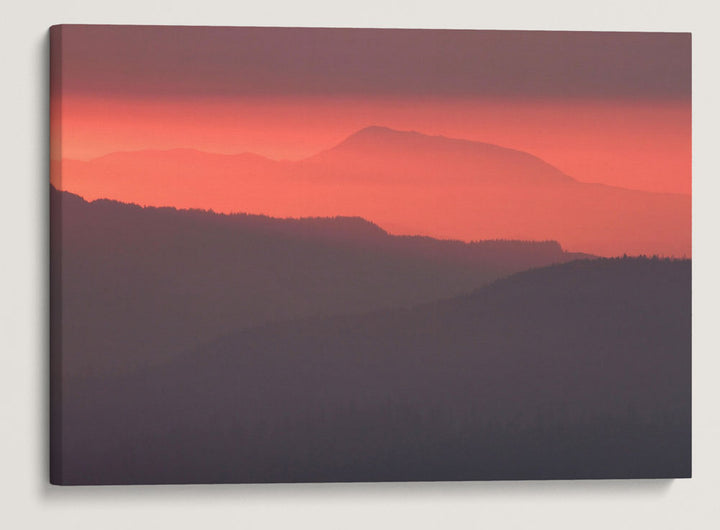 Marys Peak At Sunset, Siuslaw National Forest, Oregon