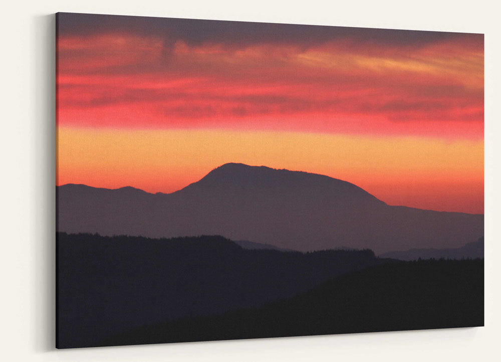 Marys Peak Sunset, Coast Range, Siuslaw National Forest, Oregon