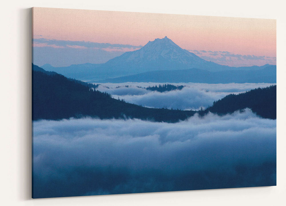 Mount Jefferson and Marine Layer at Sunrise, Willamette National Forest, Oregon