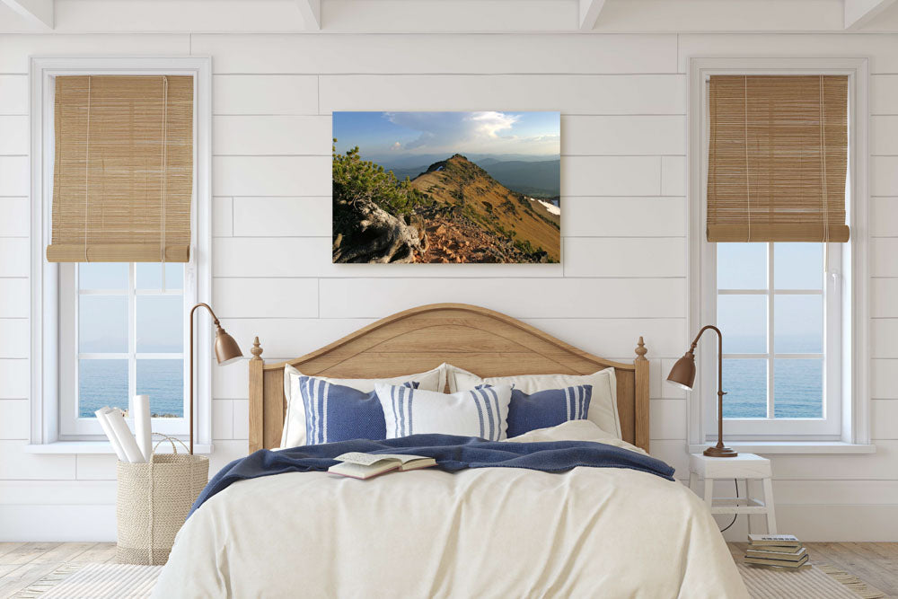 Mount Scott ridgeline and Whitebark pine, Crater Lake National Park, Oregon