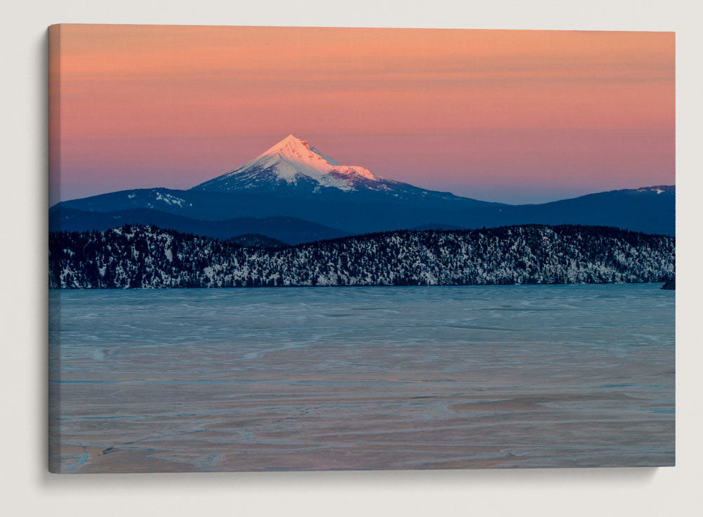 Agency Lake In Winter, Mount McLoughlin, Sky Lakes Wilderness, Oregon