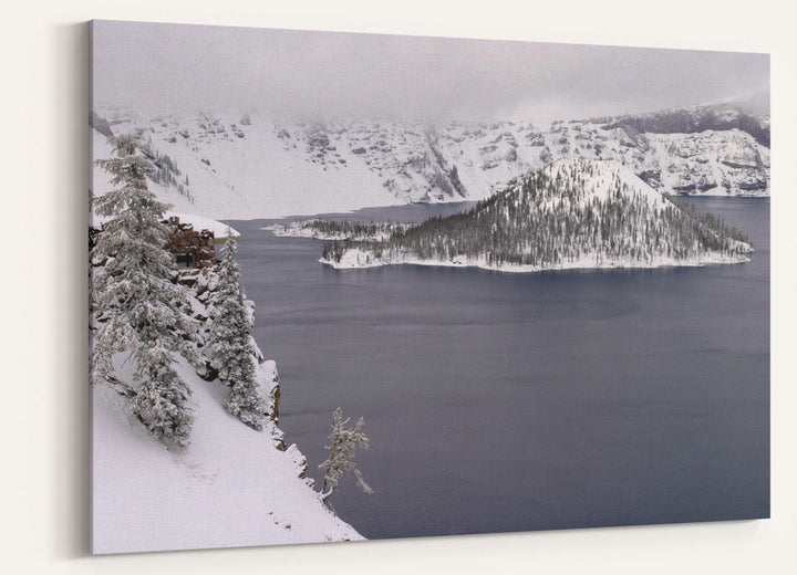 Sinnott Memorial and Wizard Island, Crater Lake National Park, Oregon