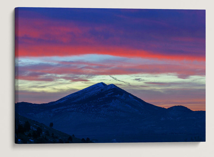 Stukel Mountain With Clouds at Sunrise, Klamath Falls, Oregon, USA