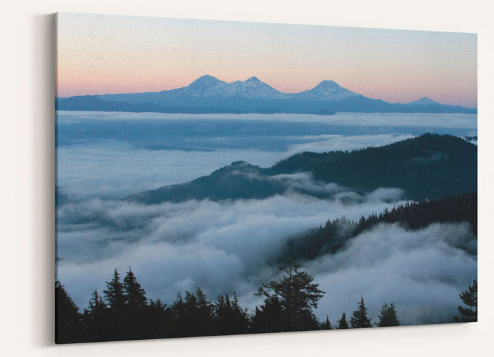 Three Sisters Wilderness and Marine Layer, Willamette National Forest, Oregon