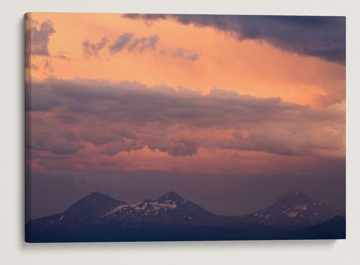 Clouds Over Cascades Crest Mountains, Three Sisters Wilderness, Oregon, USA