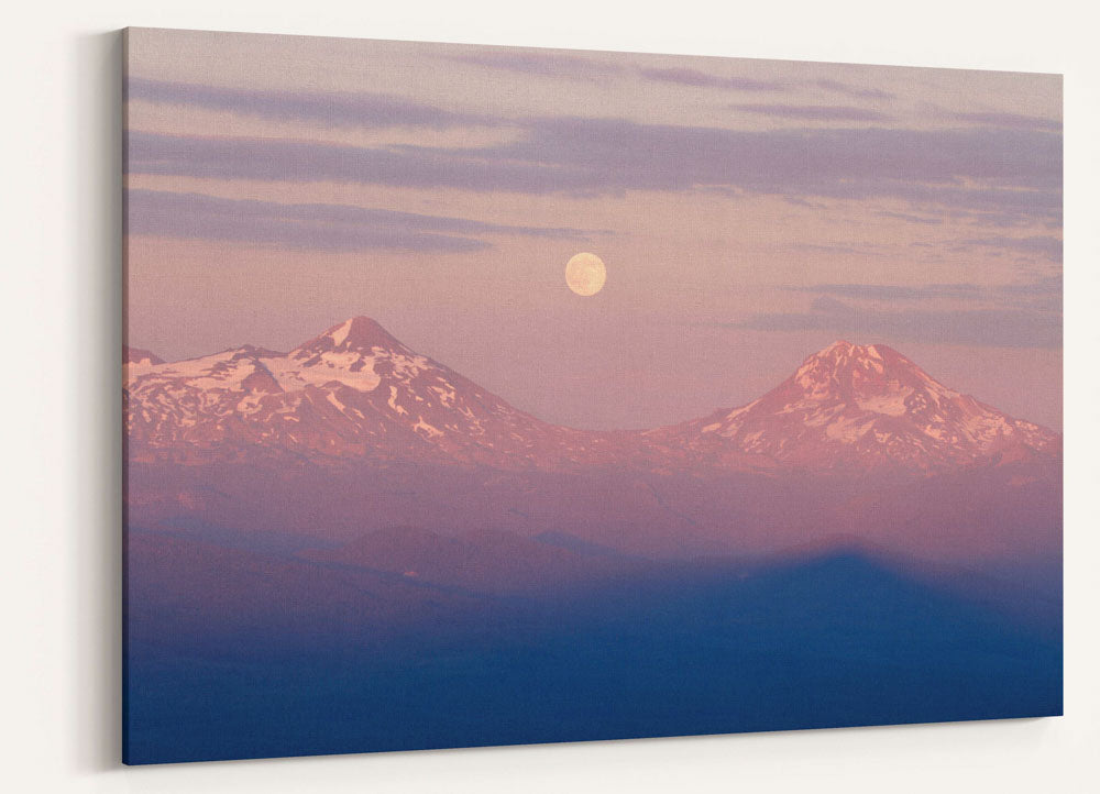 Moonrise Over Three Sisters Wilderness, Oregon