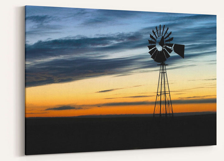 Windmill at Sunrise, Thunder Basin National Grassland, Wyoming