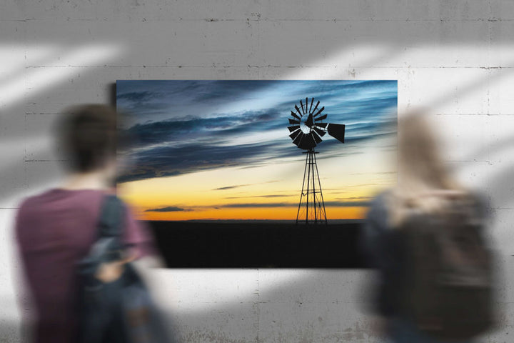 Windmill at Sunrise, Thunder Basin National Grassland, Wyoming