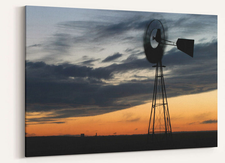 Windmill at Sunrise, Thunder Basin National Grassland, Wyoming