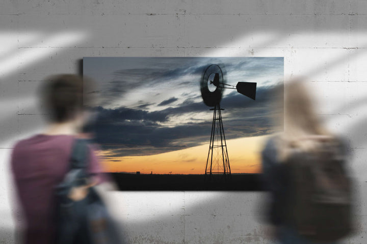 Windmill at Sunrise, Thunder Basin National Grassland, Wyoming