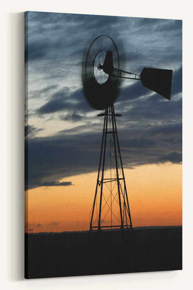 Windmill at Sunrise, Thunder Basin National Grassland, Wyoming